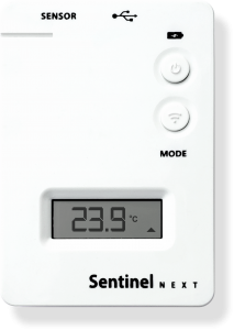 Illustration of Sentinel Next 1S monitoring device